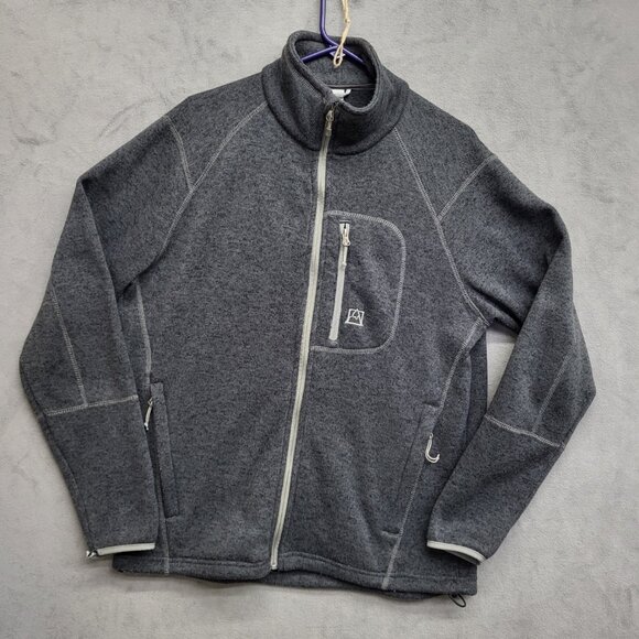 Avalanche Other - Avalanche Wear Fleece Knit Jacket Men's‎ Size Large, Dark Gray Zippered Pockets